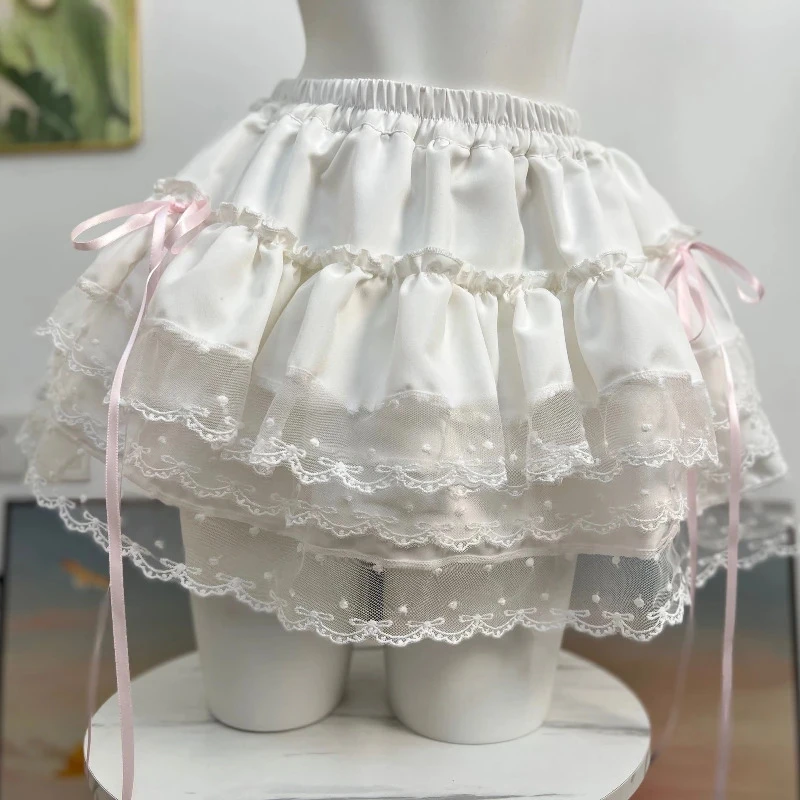 Sweet Pink Kawaii Lolita Vintage Cake Skirt Women Y2k Bow Ribbon Lace Ruffles Party Mini Skirts Ballet Girls Y2k Faldas Mujer
Sweet Pink Kawaii Lolita Vintage Cake Skirt Women Y2k Bow Ribbon Lace Ruffles Party Mini Skirts Ballet Girls Y2k Faldas Mujer