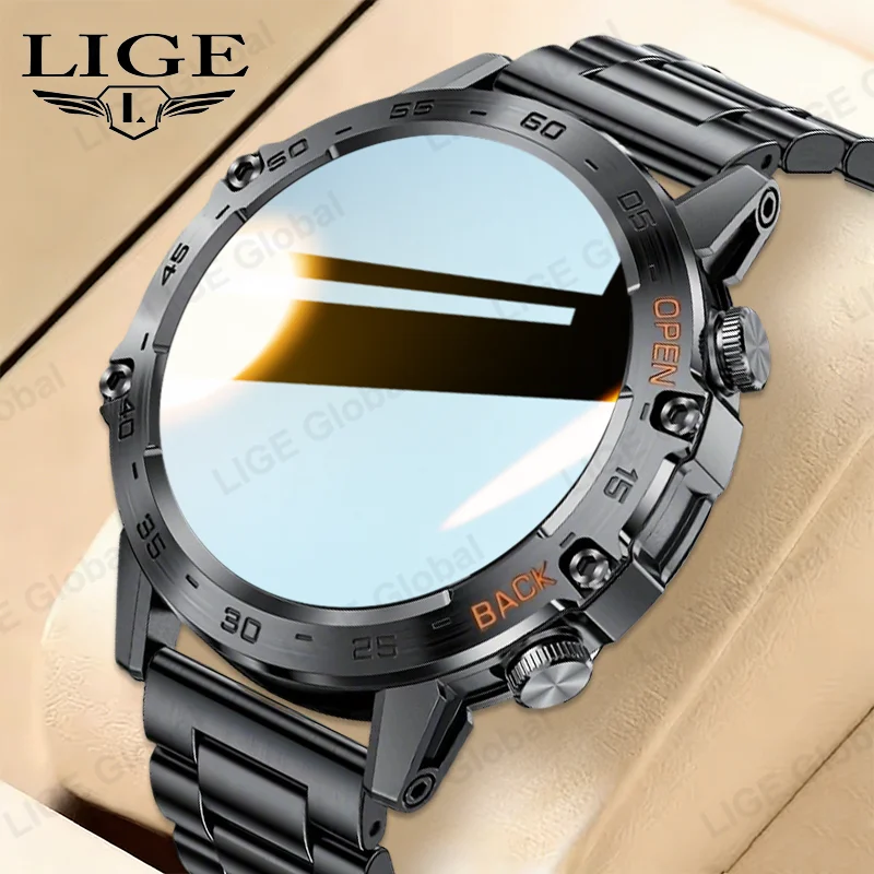 LIGE 1.39" New Voice Call Smartwatch Men 400mAh Sports Fitness Tracker Waterproof Blood Oxygen Smart Watch For Android IOS Phone
LIGE 1.39" New Voice Call Smartwatch Men 400mAh Sports Fitness Tracker Waterproof Blood Oxygen Smart Watch For Android IOS Phone