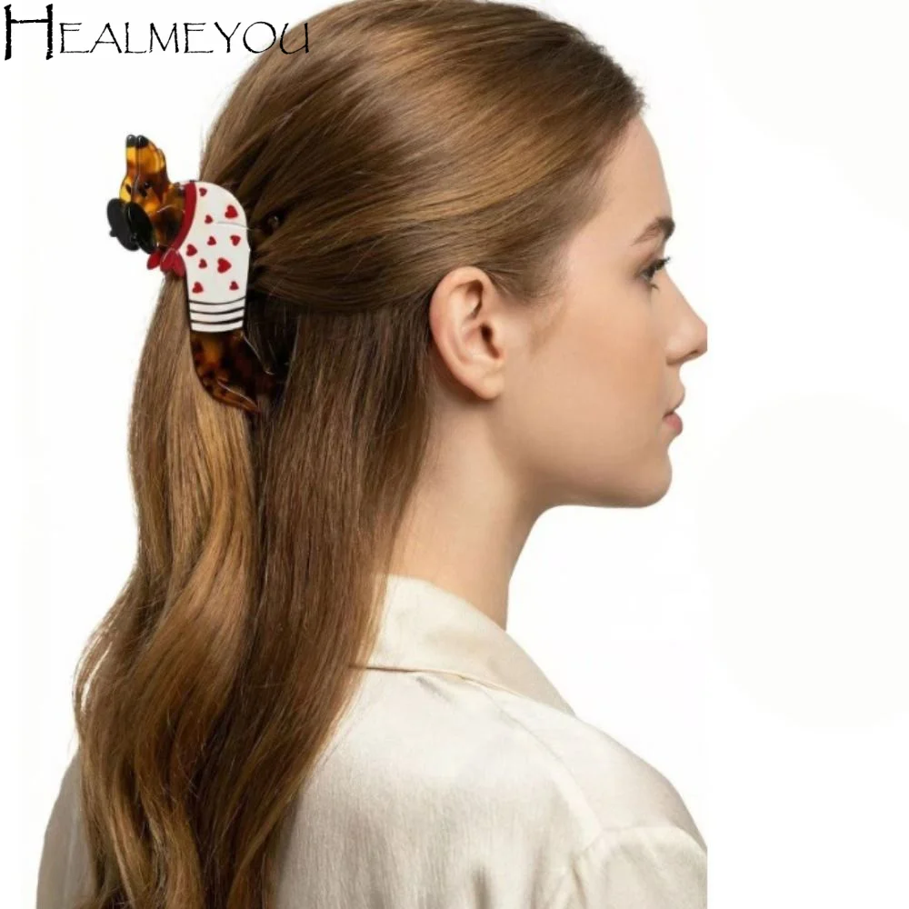 Animals Dachshund Hair Claw Acetic Acid Puppy Cartoon Hairpin Geometry Shark Clip Acetate Grab Clip Hair Accessories
Animals Dachshund Hair Claw Acetic Acid Puppy Cartoon Hairpin Geometry Shark Clip Acetate Grab Clip Hair Accessories