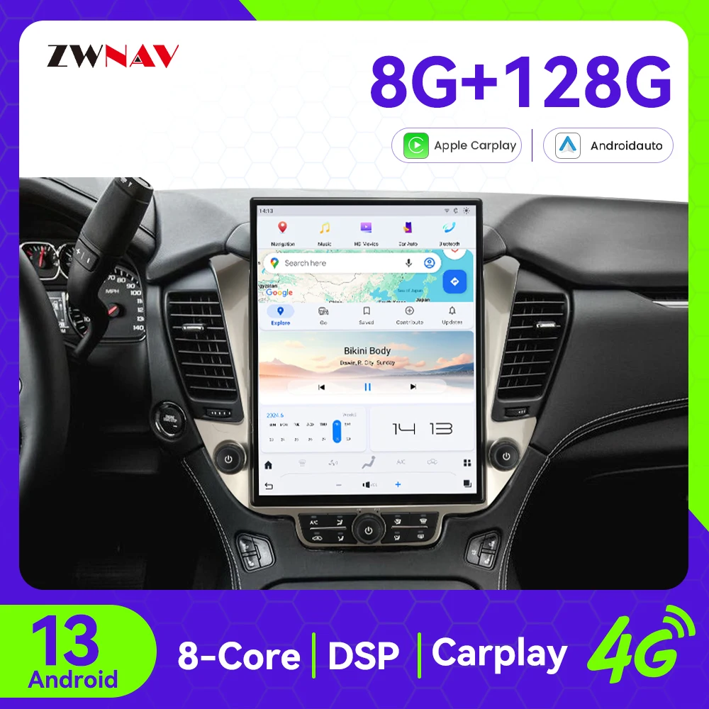 15.6"Car Radio for Chevrolet Tahoe Suburban GMC Yukon 2014-2020 Large Screen Multimedia Player GPS Navigation Wireless Carplay
15.6"Car Radio for Chevrolet Tahoe Suburban GMC Yukon 2014-2020 Large Screen Multimedia Player GPS Navigation Wireless Carplay