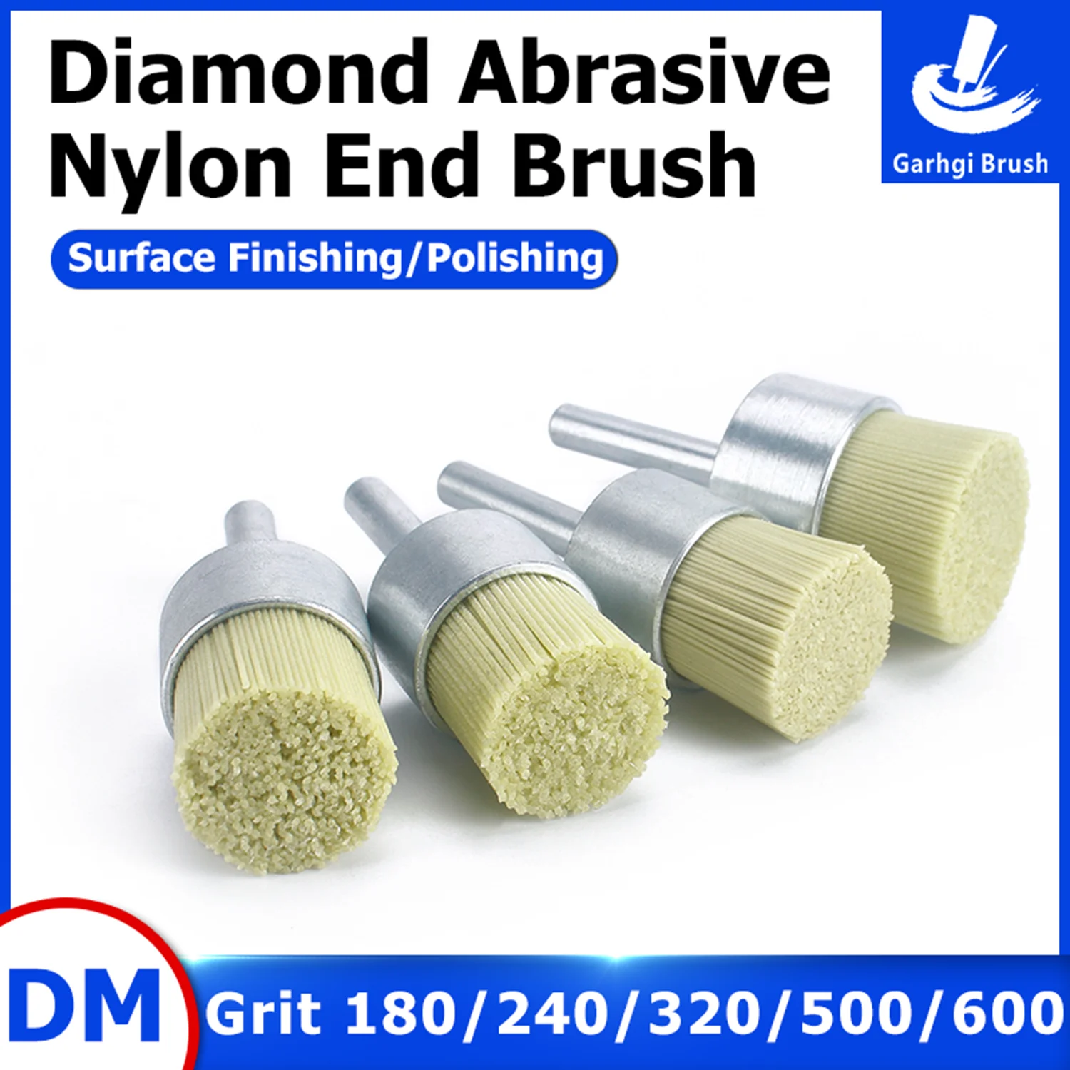 POP 320Grit Wire End Brush Diamond Abrasive Nylon Industrial Rotary Power Tool for Metal Smoothing Surface Finishing Deburring
POP 320Grit Wire End Brush Diamond Abrasive Nylon Industrial Rotary Power Tool for Metal Smoothing Surface Finishing Deburring