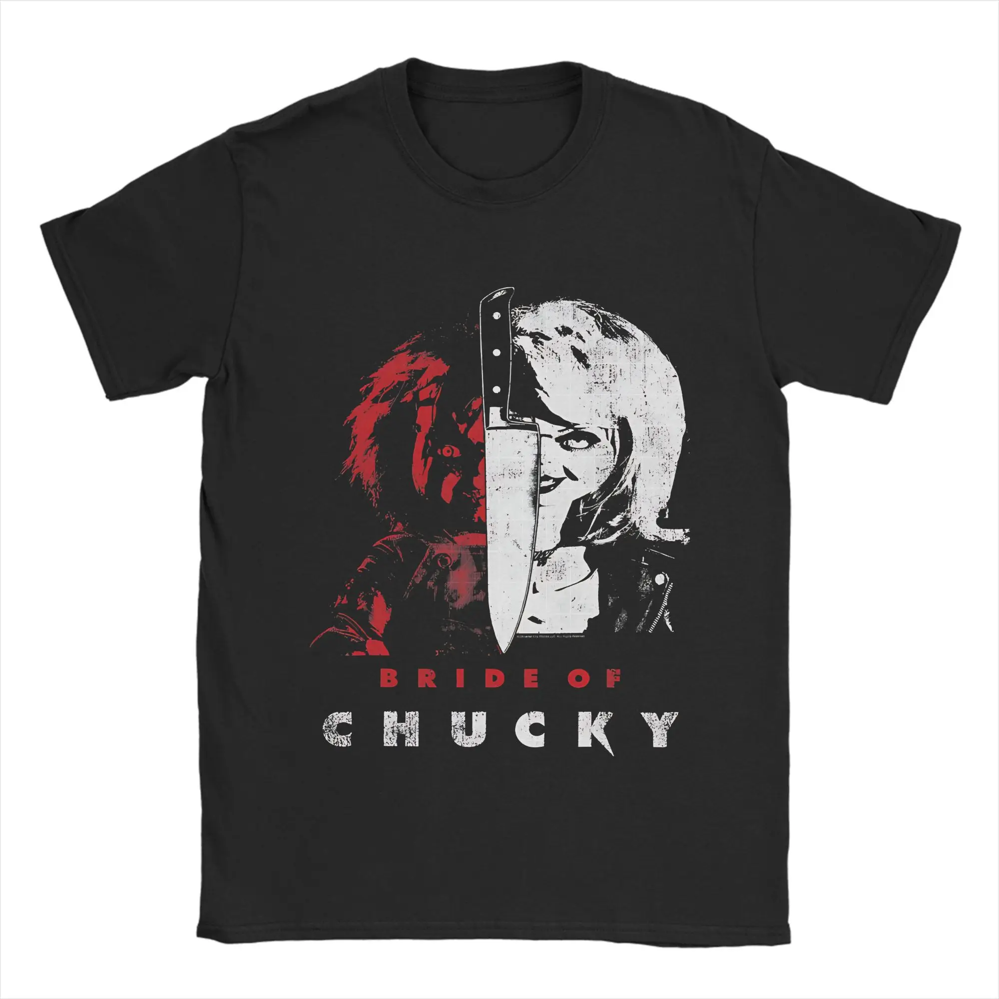 Chucky Horror Movie The Bride of Chucky Graphic Printed T Shirts for Men Women Halloween Killer Doll 100% Cotton Tee Shirt
Chucky Horror Movie The Bride of Chucky Graphic Printed T Shirts for Men Women Halloween Killer Doll 100% Cotton Tee Shirt