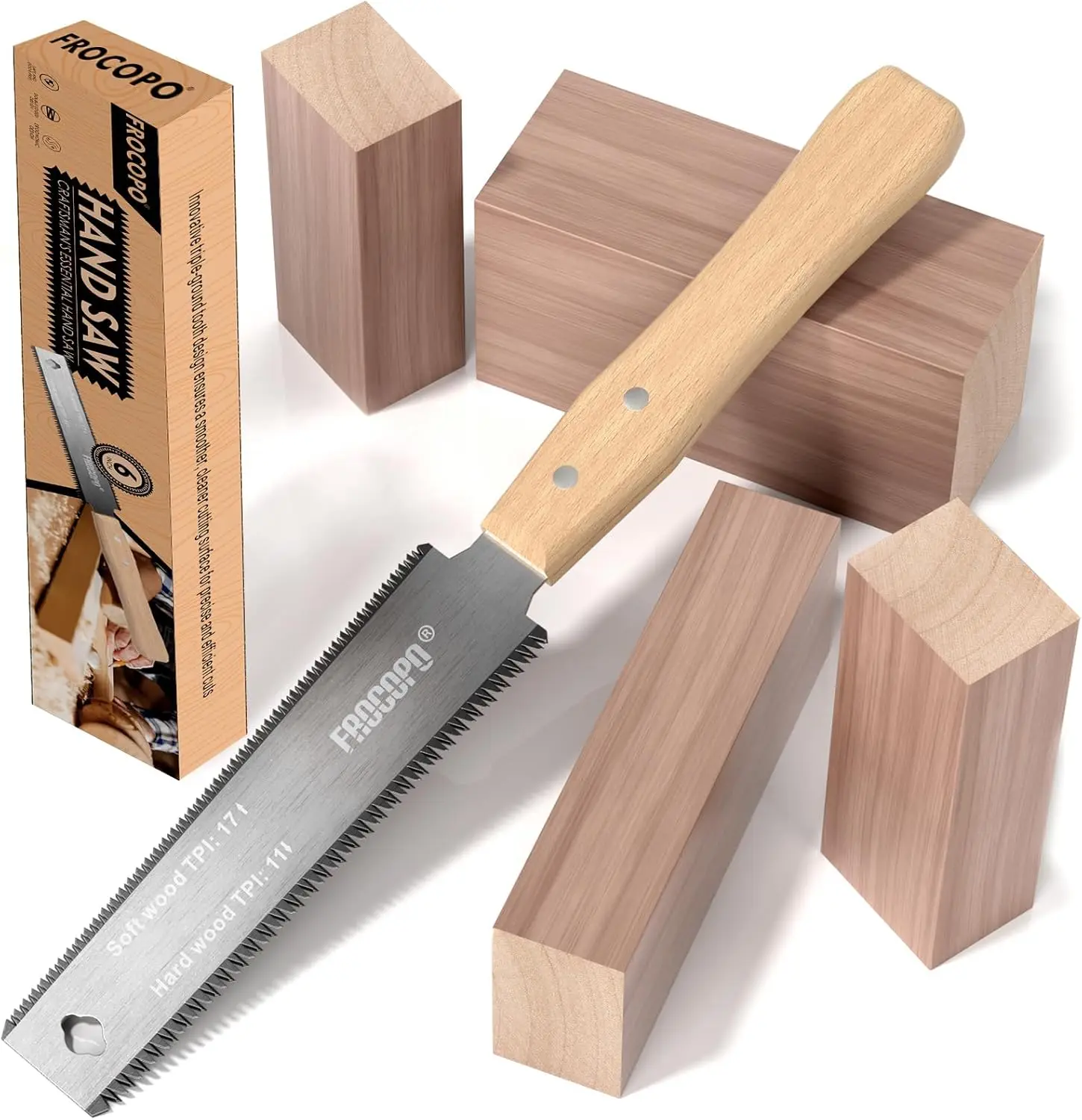 Hand Saw Woodworking Tools, 6-Inch Pull Saw, Flexible Double-Edge Blade 17/11 TPI, Japanese Flush Cut for DIY Craft, Non-Slip Wood Handle, Sharp & Lightweight for Woodworking and Garden Trim
Hand Saw Woodworking Tools, 6-Inch Pull Saw, Flexible Double-Edge Blade 17/11 TPI, Japanese Flush Cut for DIY Craft, Non-Slip Wood Handle, Sharp & Lightweight for Woodworking and Garden Trim