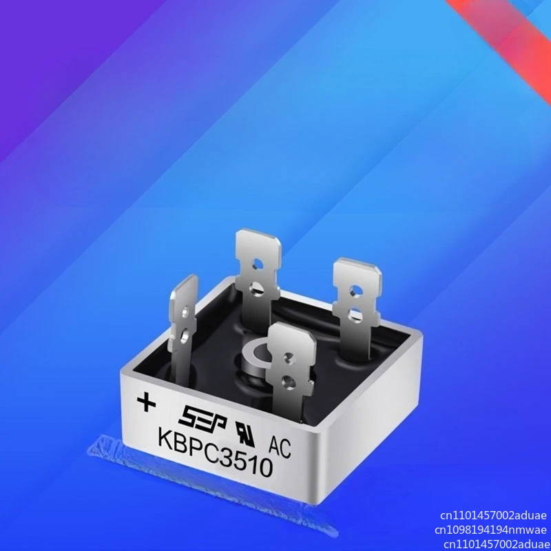Original KBPC5010 KBPC3510 KBPC2510 KBPC1510 SEP Single Phase Rectifier Rectifier Bridge
Original KBPC5010 KBPC3510 KBPC2510 KBPC1510 SEP Single Phase Rectifier Rectifier Bridge