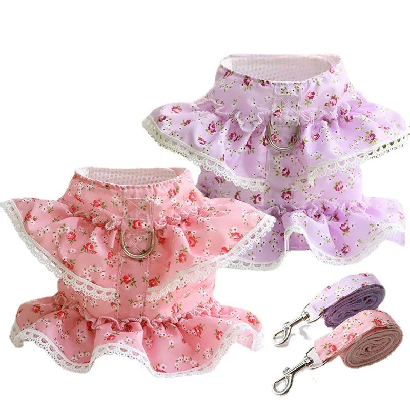 Dog Cat Harness Leash Set Adjustable Lace Floral Printed Pet Harness Vest Cute Dog Clothes Puppy Mesh Harness Dog Accessories
Dog Cat Harness Leash Set Adjustable Lace Floral Printed Pet Harness Vest Cute Dog Clothes Puppy Mesh Harness Dog Accessories