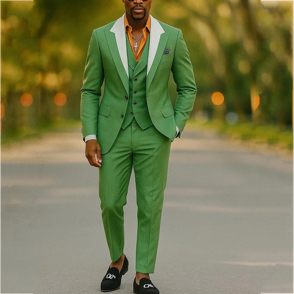 Peaked Lapel Men's Suit Elegant Outfit Single Breasted Slim Fit Two Piece Jacket Pants Business Formal Office Male Clothing
Peaked Lapel Men's Suit Elegant Outfit Single Breasted Slim Fit Two Piece Jacket Pants Business Formal Office Male Clothing