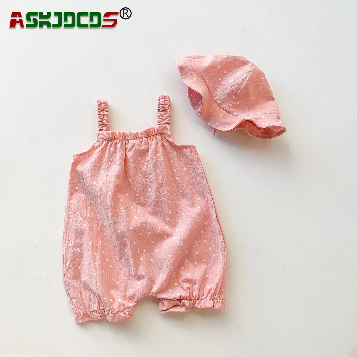 2023 New In Summer Newborn Infant Girls Sling Pink Print Cotton Outdoor Clothing Kids Baby Jumpsuits Toddler Romper+hat 2pcs
2023 New In Summer Newborn Infant Girls Sling Pink Print Cotton Outdoor Clothing Kids Baby Jumpsuits Toddler Romper+hat 2pcs