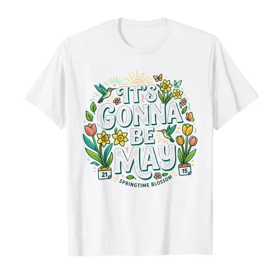 It’s Gonna Be May Funny Spring Meme Retro Design T-shirt For Men Women 100% Cotton T Shirts Short Sleeve Tops 0501-1
It’s Gonna Be May Funny Spring Meme Retro Design T-shirt For Men Women 100% Cotton T Shirts Short Sleeve Tops 0501-1