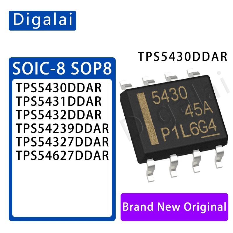 5pcs TPS5430DDAR TPS54239DDAR TPS5431 TPS5432 TPS54327 TPS54627 DDAR SOIC-8 DC-DC power chip
5pcs TPS5430DDAR TPS54239DDAR TPS5431 TPS5432 TPS54327 TPS54627 DDAR SOIC-8 DC-DC power chip