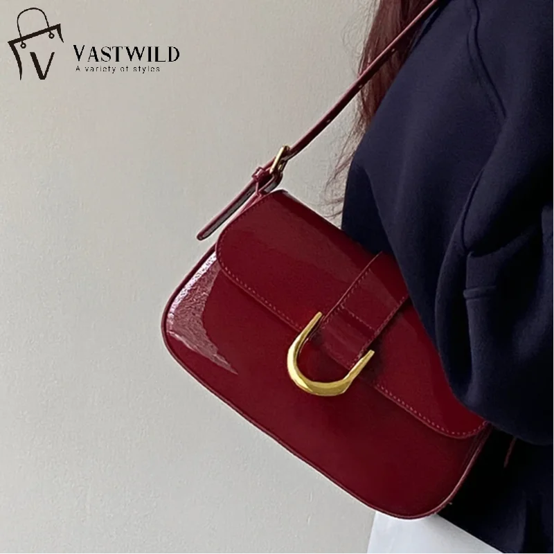 Retro Patent Leather Shoulder Bag For Women Luxury Flap Crossbody Bag Solid Color Underarm Bag Red Crossbody Bag Lady Handbag
Retro Patent Leather Shoulder Bag For Women Luxury Flap Crossbody Bag Solid Color Underarm Bag Red Crossbody Bag Lady Handbag