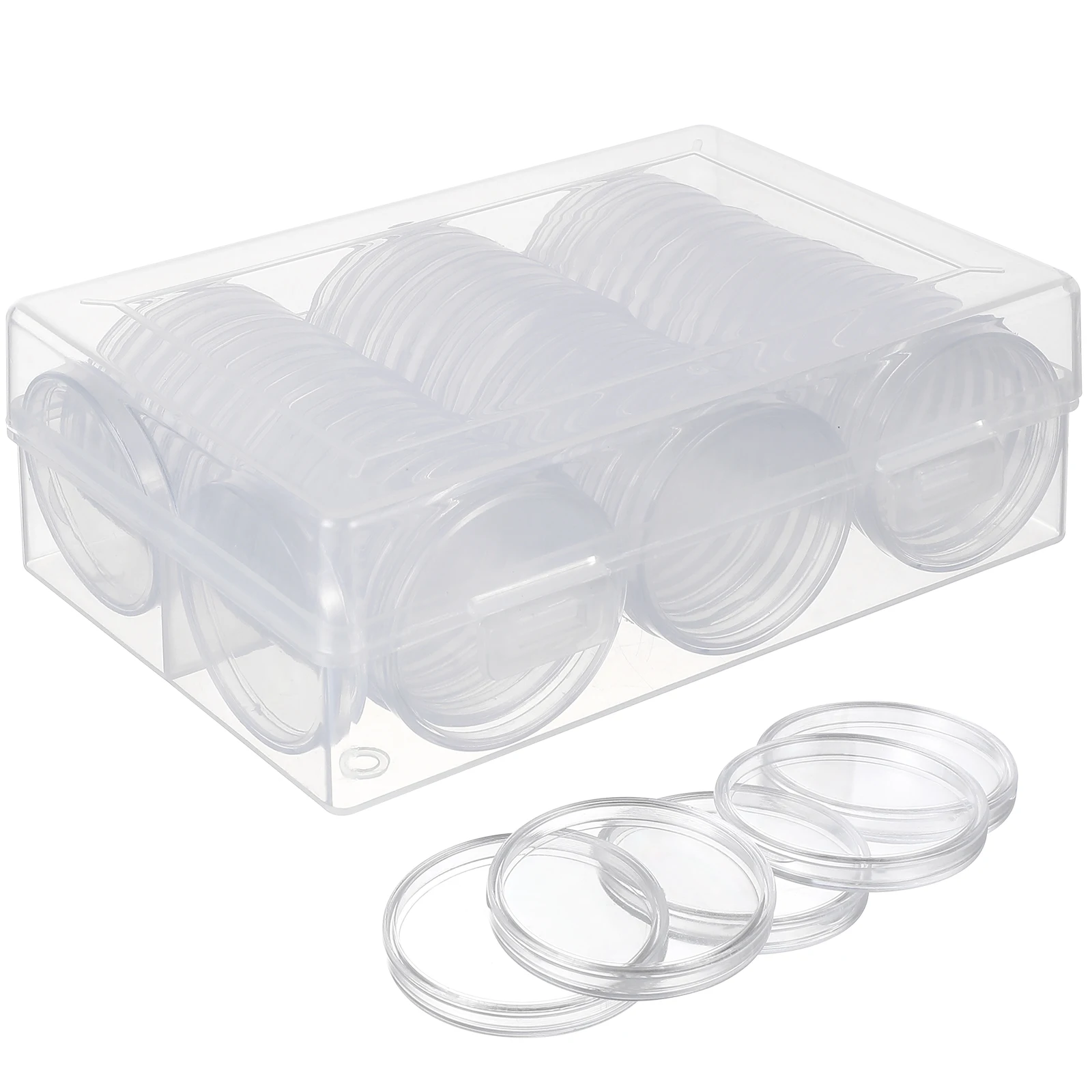 100Pcs Clear Box Storage Container for Coin Collection Display and Protection Multi-Functional Holder Cases Small
100Pcs Clear Box Storage Container for Coin Collection Display and Protection Multi-Functional Holder Cases Small
