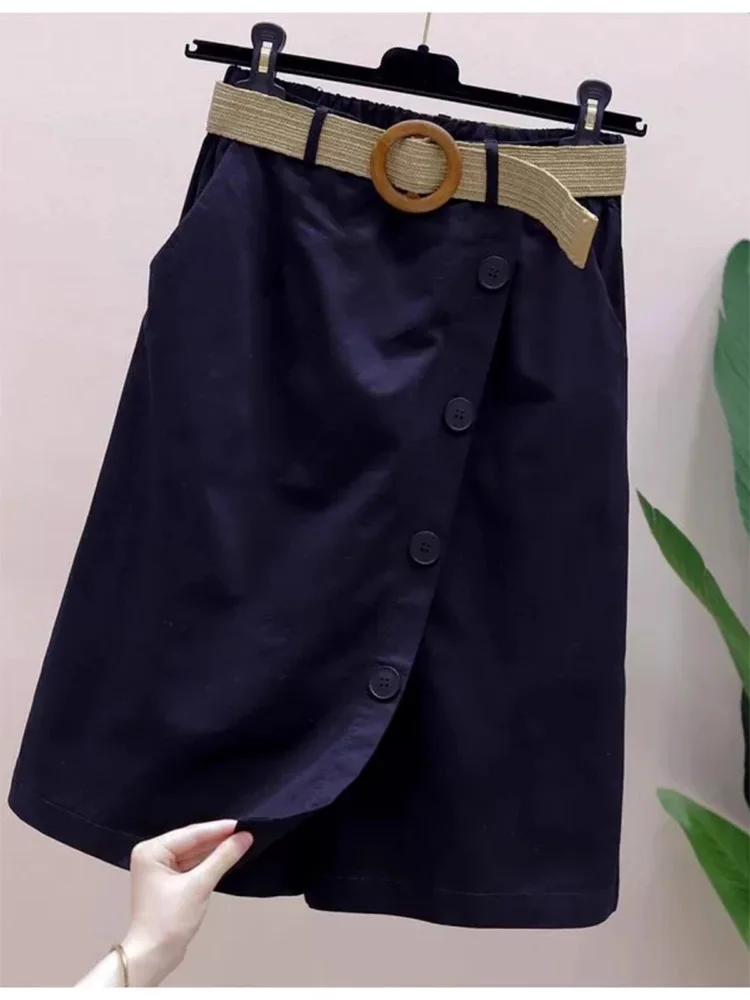 Casual Wide Leg Pants Five-Quarter Elastic Waist Straight Cut Fashionable Summer New Arrival Women's Clothing Casual Trousers
Casual Wide Leg Pants Five-Quarter Elastic Waist Straight Cut Fashionable Summer New Arrival Women's Clothing Casual Trousers