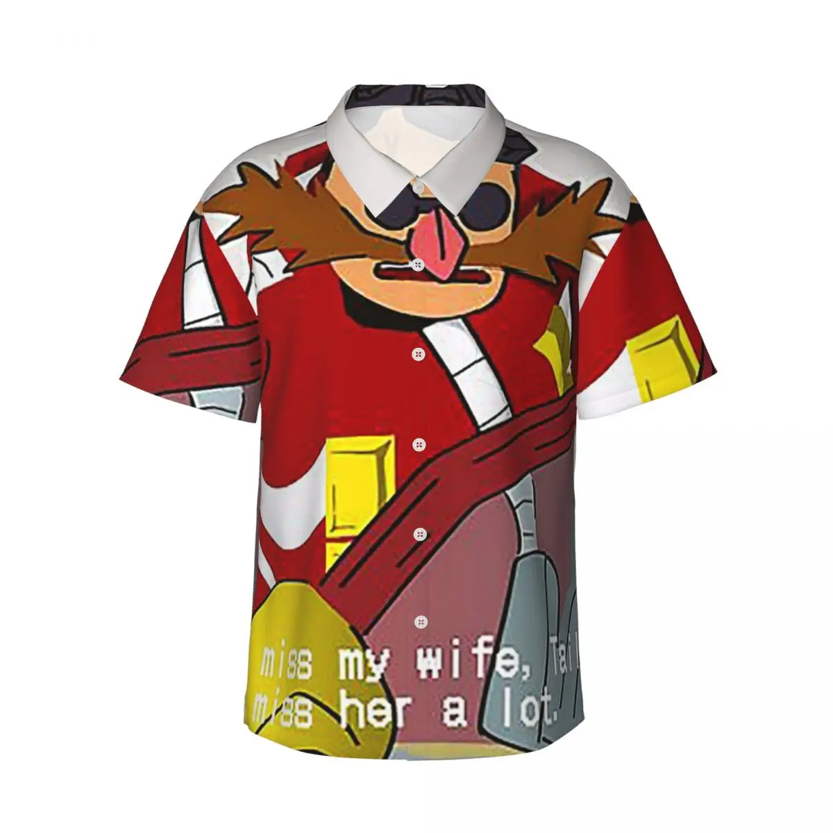 Мужская рубашка I Miss My Wife Tails Snapcube Eggman, гавайская рубашка с коротким рукавом, забавная рубашка с отложным воротником для лета и пляжа
Мужская рубашка I Miss My Wife Tails Snapcube Eggman, гавайская рубашка с коротким рукавом, забавная рубашка с отложным воротником для лета и пляжа