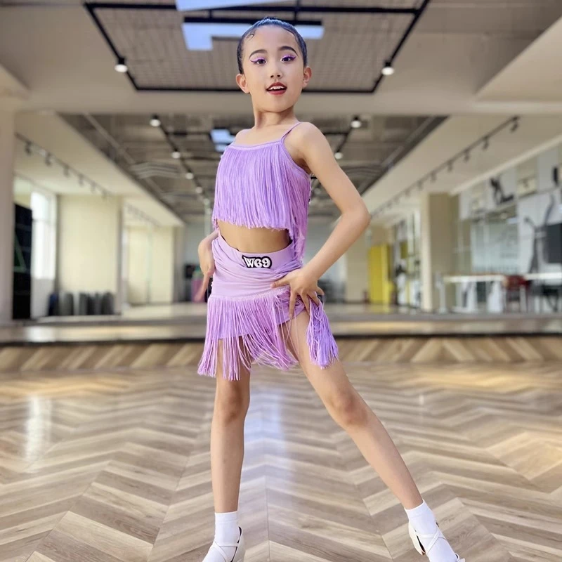 backless ballroom latin american Line dance fringed tassels dress samba cha cha competition dancewear practice Kids Grils child
backless ballroom latin american Line dance fringed tassels dress samba cha cha competition dancewear practice Kids Grils child