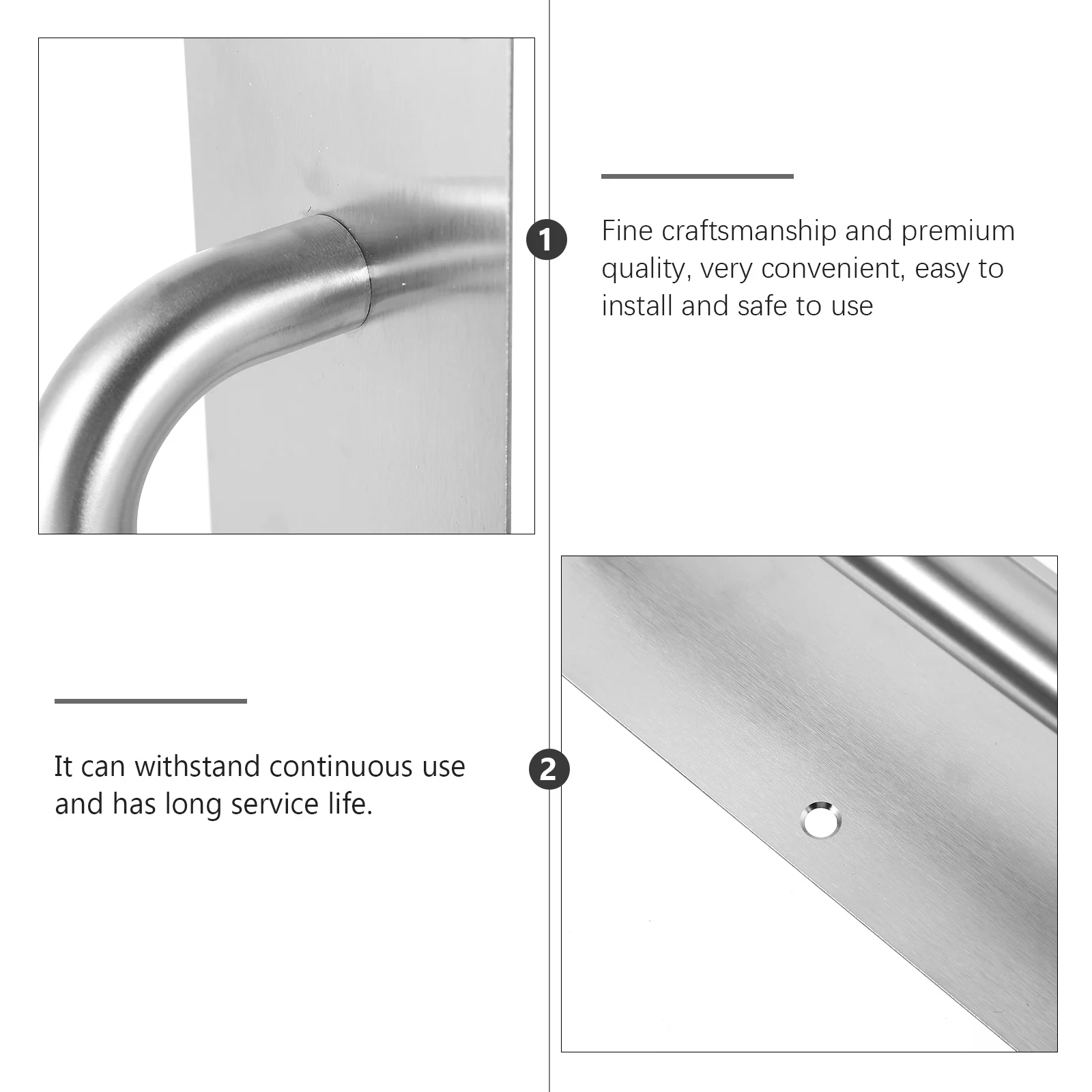 1Set Door Knob Stainless Steel Modern Pull Knob Heavy Duty Handle for Interior Exterior Doors Install Safe Design
1Set Door Knob Stainless Steel Modern Pull Knob Heavy Duty Handle for Interior Exterior Doors Install Safe Design