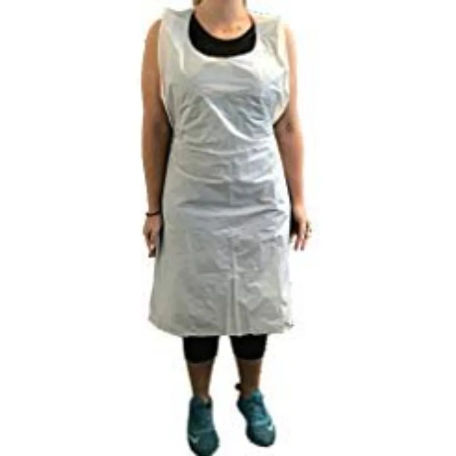 KingSeal Disposable Poly Aprons, 24 by 42 inches, 0.8 mils thick, Individually Packed, White, Bib Style
KingSeal Disposable Poly Aprons, 24 by 42 inches, 0.8 mils thick, Individually Packed, White, Bib Style