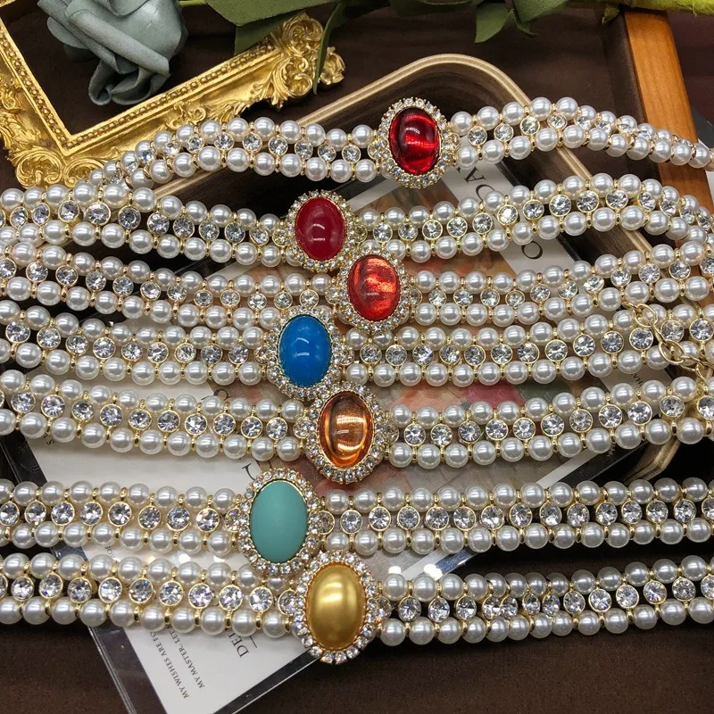 Qingdao Medieval Necklace Pearl Colored Glazed Bead Neck Chain Stud Earrings Set Hepburn Style Cheongsam Dress Accessories
Qingdao Medieval Necklace Pearl Colored Glazed Bead Neck Chain Stud Earrings Set Hepburn Style Cheongsam Dress Accessories