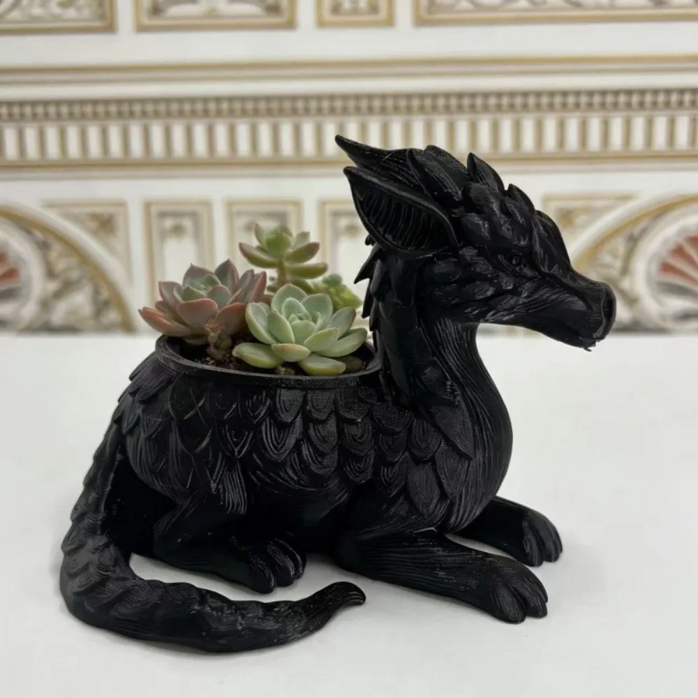 Gift 3D Printed Succulent Planter Jewelry Holder Home Decoration Dragon Plant Pot Fantasy Flowerpot Molds Anime Decor
Gift 3D Printed Succulent Planter Jewelry Holder Home Decoration Dragon Plant Pot Fantasy Flowerpot Molds Anime Decor