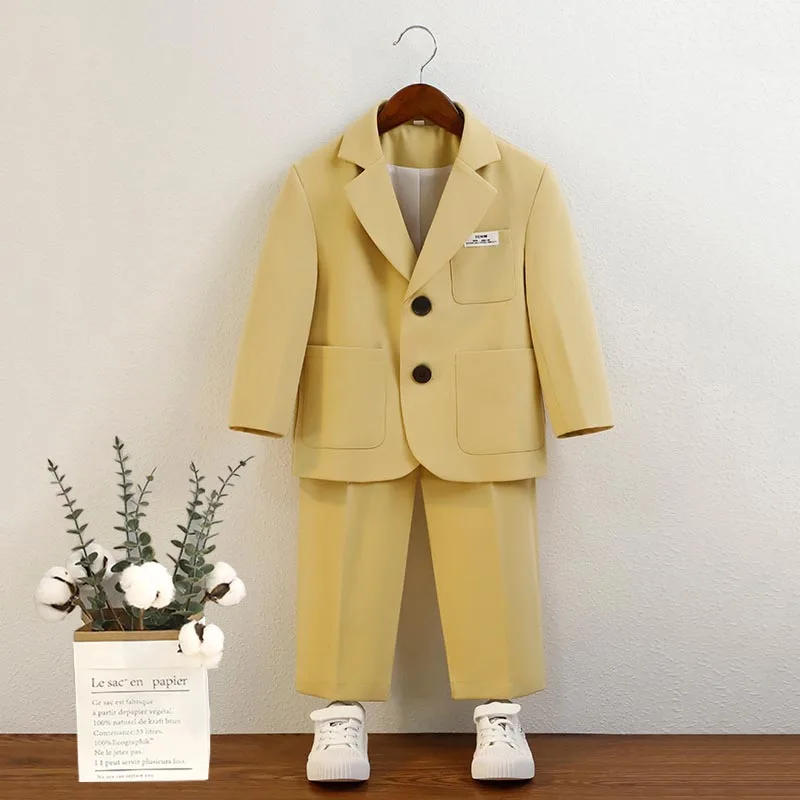 Children Suits Korean Wedding Blazer Set for Boys Casual Toddler Birthday Photography Performance Costume Kids School Uniform
Children Suits Korean Wedding Blazer Set for Boys Casual Toddler Birthday Photography Performance Costume Kids School Uniform