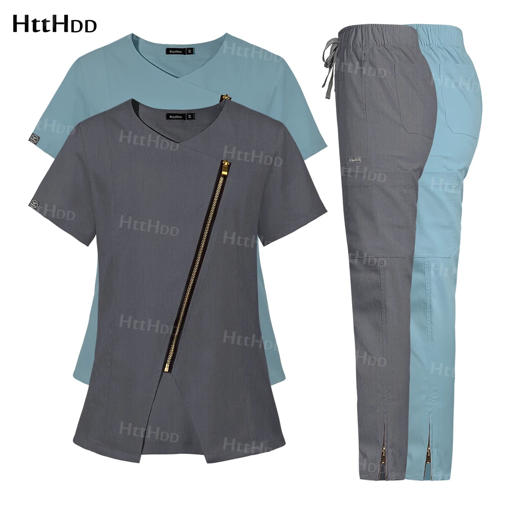 Nursing Scrub High Quality Work Clothes Dental Clinic Hospital Nurse Clothing Pharmacy Pediatrics Work Wear Surgical Uniform Set
Nursing Scrub High Quality Work Clothes Dental Clinic Hospital Nurse Clothing Pharmacy Pediatrics Work Wear Surgical Uniform Set
