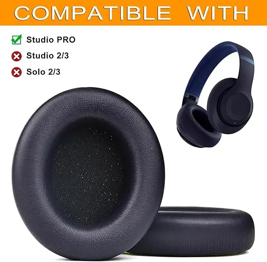 Replacement Earpads for Beats Studio Pro Headphones Earmuffs Ultra-soft Sponge Cushion Cover Repair Parts Wireless Headphone
Replacement Earpads for Beats Studio Pro Headphones Earmuffs Ultra-soft Sponge Cushion Cover Repair Parts Wireless Headphone