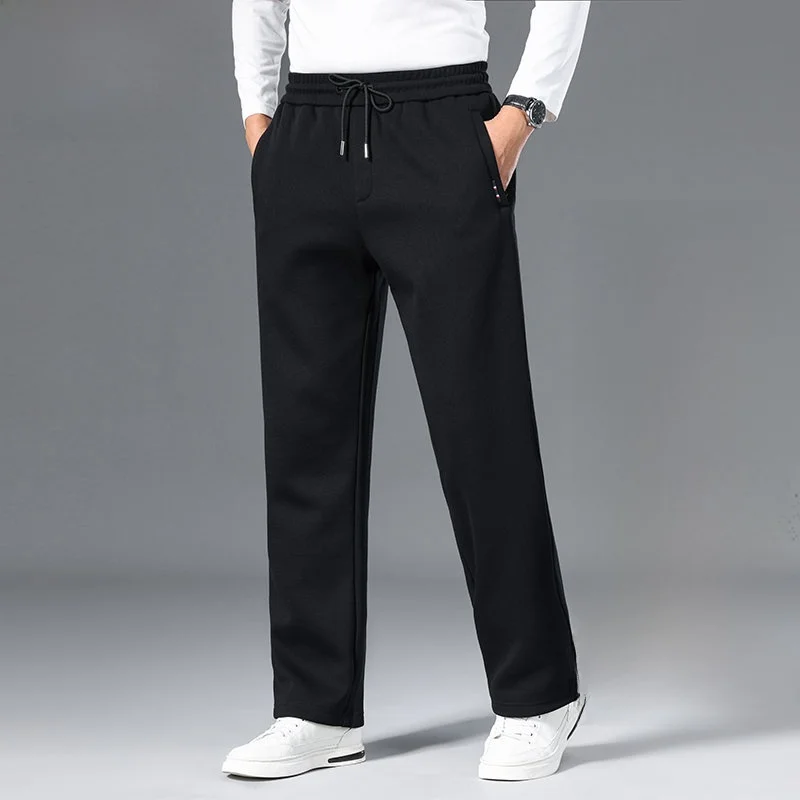 Мужские трикотажные хлопковые спортивные брюки свободного кроя, утепленные прямые повседневные брюки, зимние теплые брюки на флисовой подкладке для отдыха
Мужские трикотажные хлопковые спортивные брюки свободного кроя, утепленные прямые повседневные брюки, зимние теплые брюки на флисовой подкладке для отдыха