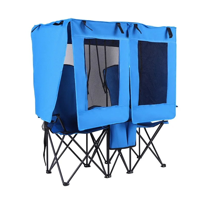 Outdoor Camping Garden Picnic Double Folding Chair With Integrated Sunshade Rainproof Canopy Breathable & Durable Oxford Fabric
Outdoor Camping Garden Picnic Double Folding Chair With Integrated Sunshade Rainproof Canopy Breathable & Durable Oxford Fabric
