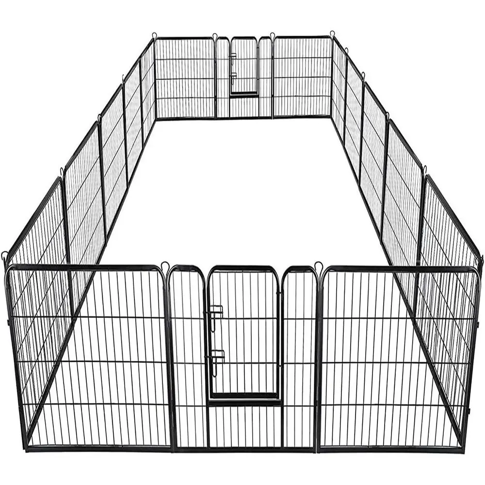 16-Panel Foldable Pet Playpen with Door, Portable Adjustable Exercise Pen for Dogs, Cats, and Small Animals, Outdoor Metal Barri
16-Panel Foldable Pet Playpen with Door, Portable Adjustable Exercise Pen for Dogs, Cats, and Small Animals, Outdoor Metal Barri