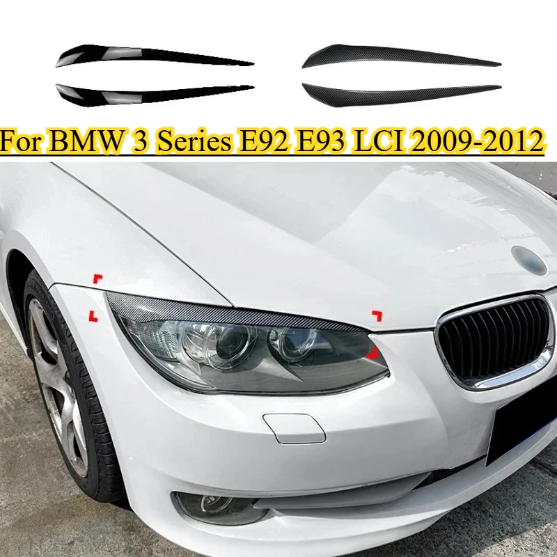 2pcs for BMW 3 Series E92 E93 LCI 2009-2012 Car Eyelids Lids ABS Gloss Black Headlight Lamp Eyebrows Cover Trim Car Accessories
2pcs for BMW 3 Series E92 E93 LCI 2009-2012 Car Eyelids Lids ABS Gloss Black Headlight Lamp Eyebrows Cover Trim Car Accessories