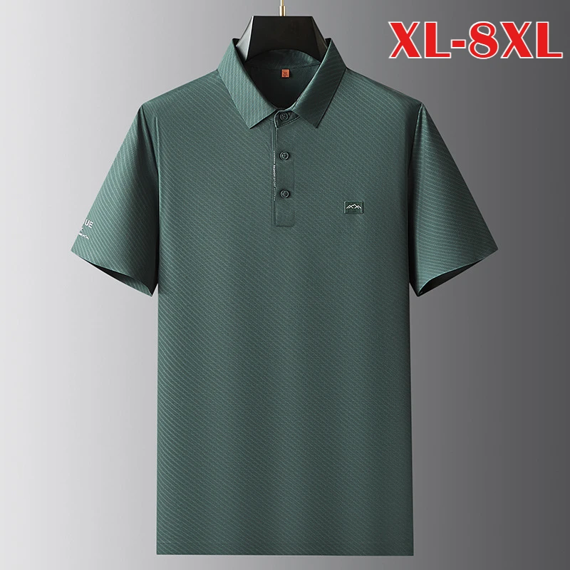 2025 High Elasticity Summer Men's Polo Shirts Luxury Short Sleeve Seamless Simple Casual Solid Color Man Tees Plus Size 8XL
2025 High Elasticity Summer Men's Polo Shirts Luxury Short Sleeve Seamless Simple Casual Solid Color Man Tees Plus Size 8XL