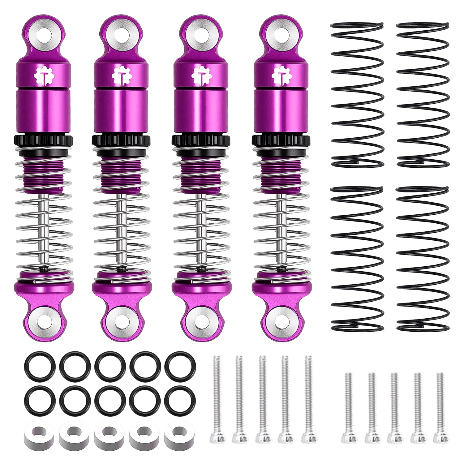 TCRC 4PCS Aluminum 27mm Shock Absorber Damper Set for Axial SCX30 1/30 RC Crawler Car Upgrades
TCRC 4PCS Aluminum 27mm Shock Absorber Damper Set for Axial SCX30 1/30 RC Crawler Car Upgrades