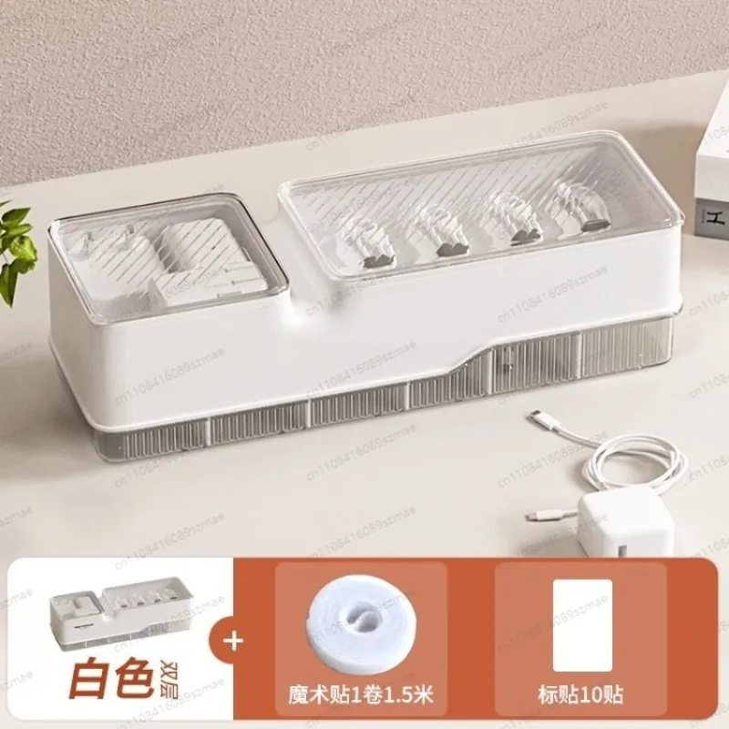 Desktop Cable Storage Box, Charger Cord & Plug Organizer, Neat Wire Management for Elderly
Desktop Cable Storage Box, Charger Cord & Plug Organizer, Neat Wire Management for Elderly