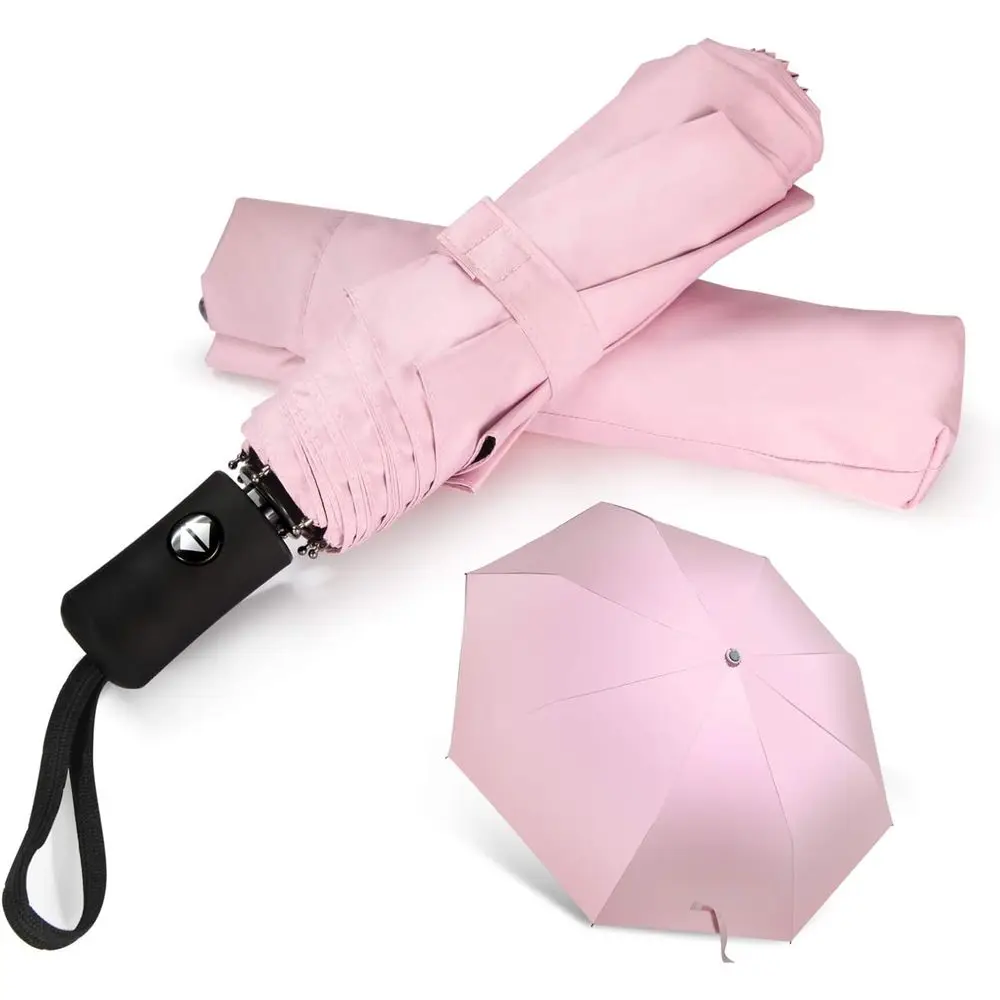 Compact Lightweight Travel Umbrella with Auto Open/Close Feature for Women
Compact Lightweight Travel Umbrella with Auto Open/Close Feature for Women