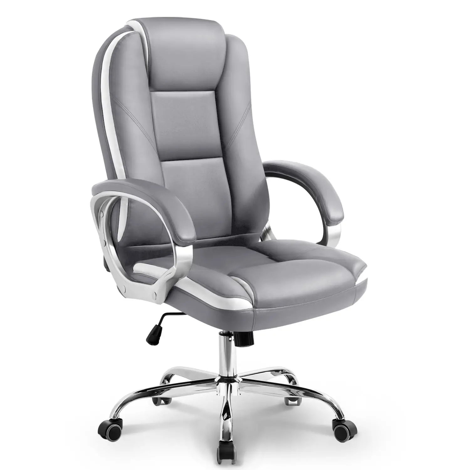 Ergonomic High-Back Gaming Office Chair PU Leather Swivel Rolling Lumbar Support Adjustable Task Grey Customized
Ergonomic High-Back Gaming Office Chair PU Leather Swivel Rolling Lumbar Support Adjustable Task Grey Customized