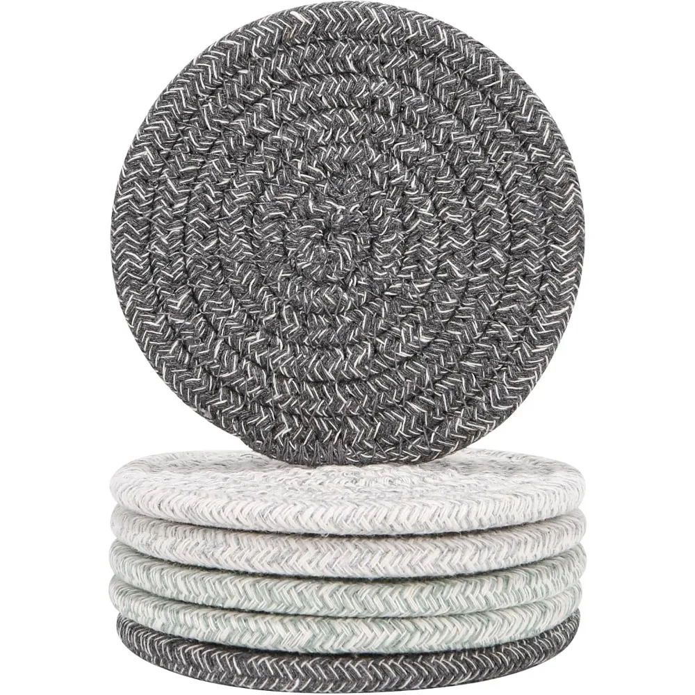 6 шт. подставки для напитков, впитывающие подставки для напитков, хлопковая тканая подставка для декора столовой, коврик для чашки на новоселье для горячей коллекции
6 шт. подставки для напитков, впитывающие подставки для напитков, хлопковая тканая подставка для декора столовой, коврик для чашки на новоселье для горячей коллекции