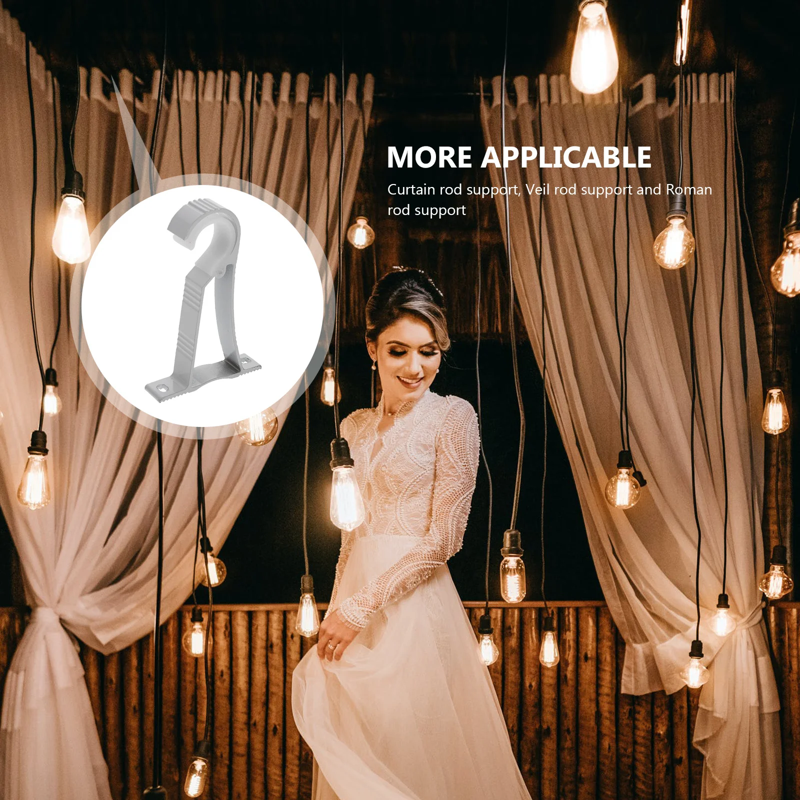 10pcs Curtain Accessories Aluminium Alloy Thickened Bracket For Home Office Hotel Curtain Rod Bracket Support Window Dressing
10pcs Curtain Accessories Aluminium Alloy Thickened Bracket For Home Office Hotel Curtain Rod Bracket Support Window Dressing