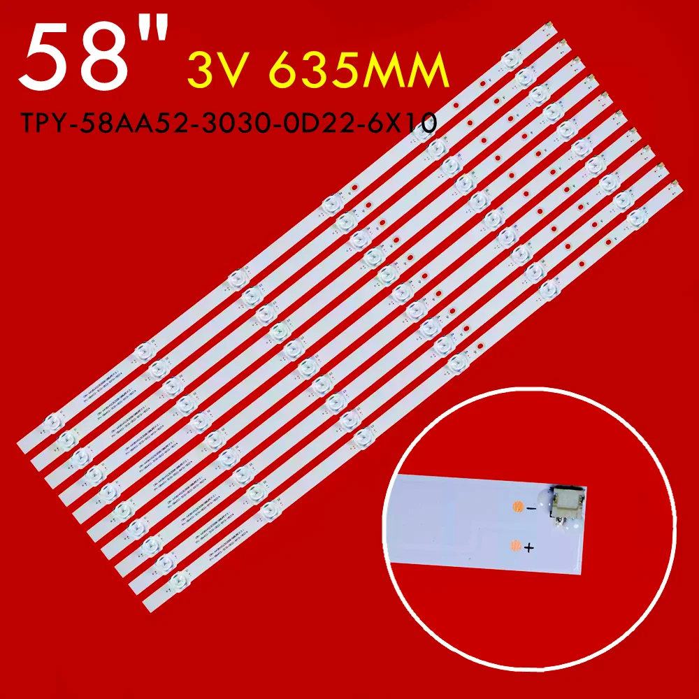 Для L58M5-4A светодиодная лента для подсветки телевизора TPY-58AA52-3030-0D22-6X10
Для L58M5-4A светодиодная лента для подсветки телевизора TPY-58AA52-3030-0D22-6X10