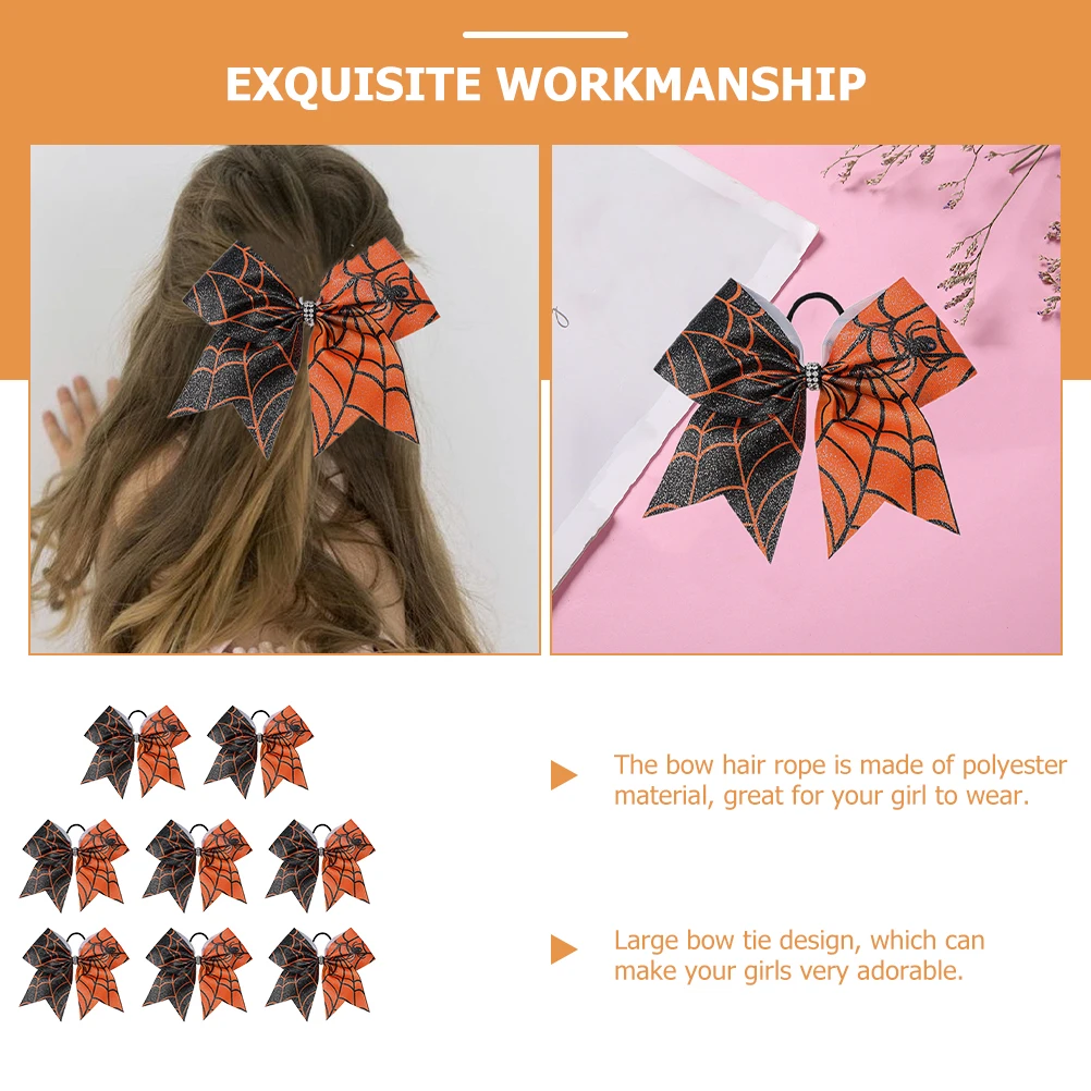 8pcs Halloween Spider Web Bow Knot Hair Ties For Girls Kids Elastic Scrunchies Adorable Halloween Theme Newborn Toddlers Older
8pcs Halloween Spider Web Bow Knot Hair Ties For Girls Kids Elastic Scrunchies Adorable Halloween Theme Newborn Toddlers Older