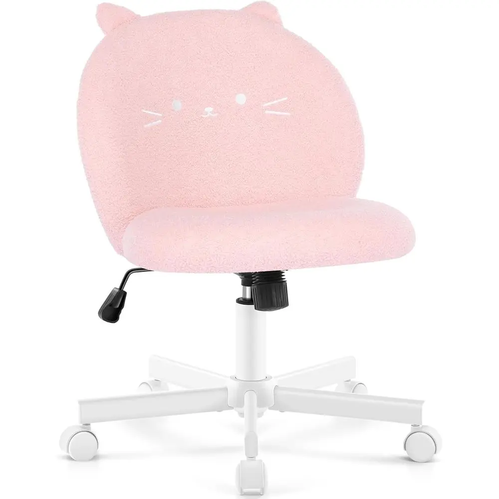 Vanity Chair with Cat Back,ArmlDesk Chair Cute Small Oice Chair,Teddy abric Computer Chair with Adjustable Height,120°ing,Rollin
Vanity Chair with Cat Back,ArmlDesk Chair Cute Small Oice Chair,Teddy abric Computer Chair with Adjustable Height,120°ing,Rollin