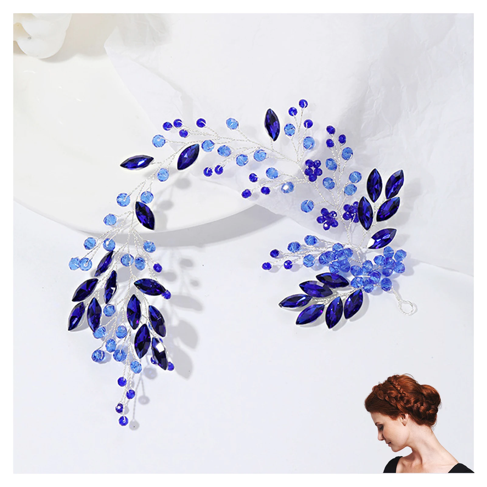 Blue Rhinestone Headbands Vintage Baroque Wedding Hairband Headdress Tiaras Bride Wedding Hair Jewelry Accessories For Women
Blue Rhinestone Headbands Vintage Baroque Wedding Hairband Headdress Tiaras Bride Wedding Hair Jewelry Accessories For Women