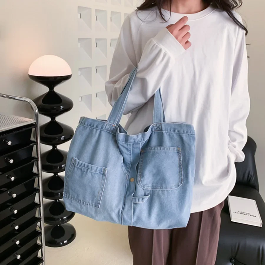 Denim large-capacity tote bag Shoulder Bags for Women Large Luxury Denim Handbags Casual bag
Denim large-capacity tote bag Shoulder Bags for Women Large Luxury Denim Handbags Casual bag
