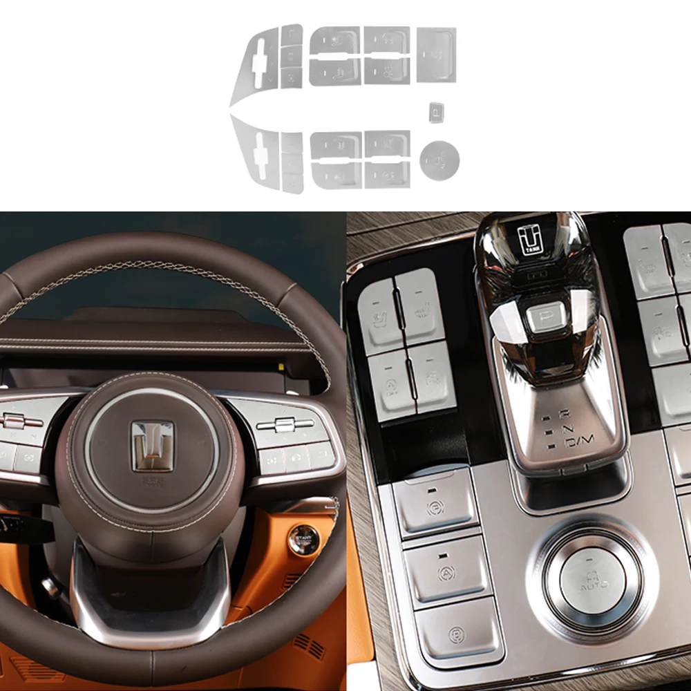 For GWM Tank 500 Interior Button Stickers Aluminum Alloy Transparent Sequins Steering Wheel Control Button Stickers Modification
For GWM Tank 500 Interior Button Stickers Aluminum Alloy Transparent Sequins Steering Wheel Control Button Stickers Modification
