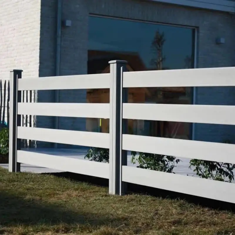 White Ranch Cattle Vinyl 3-Rail PVC Horse Paddock Farm Fence Post Security Fence Plastic Frame Pressure Treated Wood Nature Type
White Ranch Cattle Vinyl 3-Rail PVC Horse Paddock Farm Fence Post Security Fence Plastic Frame Pressure Treated Wood Nature Type