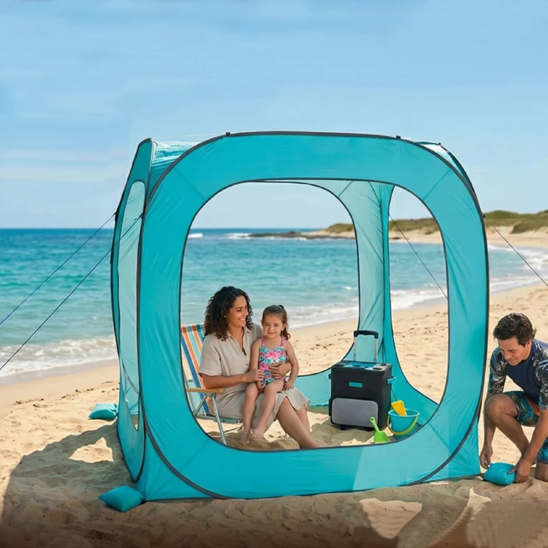 Beach Cabana Tent Quick Set up Rental Portable Foldable Sunshade Shelter Heavy Duty Pop up Outdoor Waterproof Camping Tent
Beach Cabana Tent Quick Set up Rental Portable Foldable Sunshade Shelter Heavy Duty Pop up Outdoor Waterproof Camping Tent
