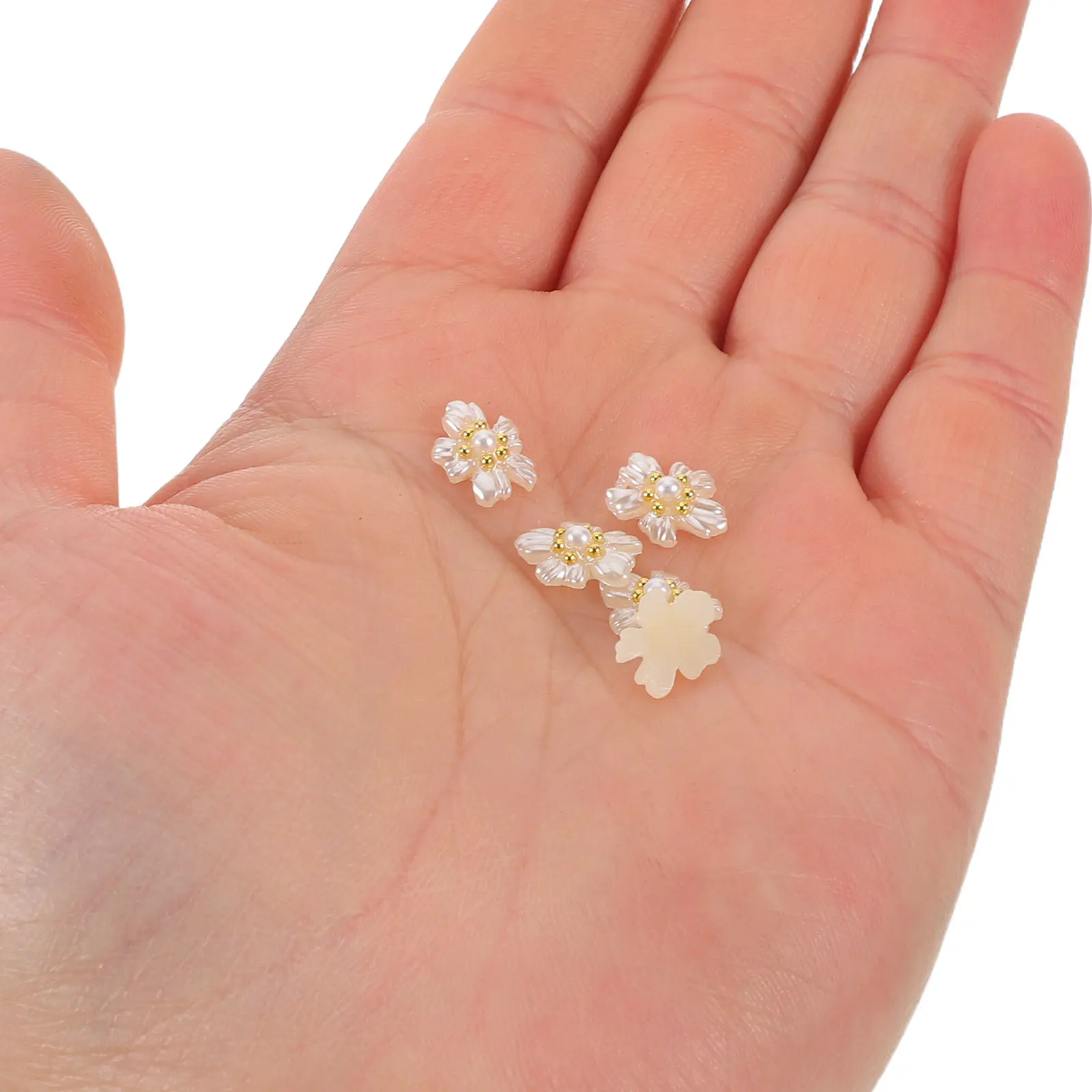 20Pcs Acrylic Pearl Flower Nail Charms 3D Crystal Nail Art Decorations Elegant Floral Nails Accessories for Everyday Party
20Pcs Acrylic Pearl Flower Nail Charms 3D Crystal Nail Art Decorations Elegant Floral Nails Accessories for Everyday Party