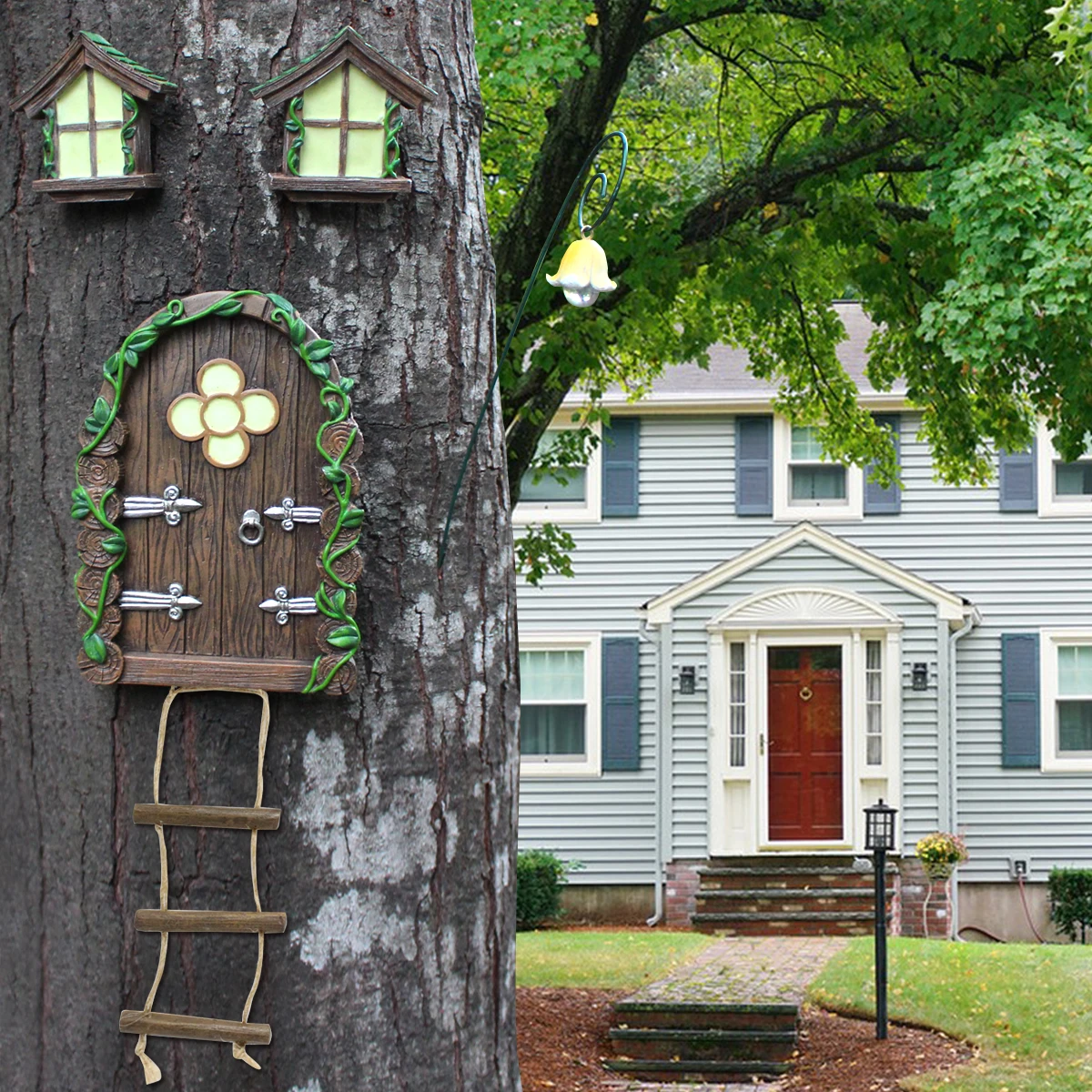 4-piece set of elf luminous door and window pendants creative resin courtyard garden tree hanging ornaments landscape
4-piece set of elf luminous door and window pendants creative resin courtyard garden tree hanging ornaments landscape