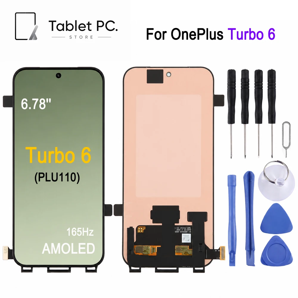 6.78-inch 165Hz AMOLED Screen For OnePlus Turbo 6 5G, For Turbo6 PLU110 Phone Display Touch Screen Repair Replacement Spare Part
6.78-inch 165Hz AMOLED Screen For OnePlus Turbo 6 5G, For Turbo6 PLU110 Phone Display Touch Screen Repair Replacement Spare Part