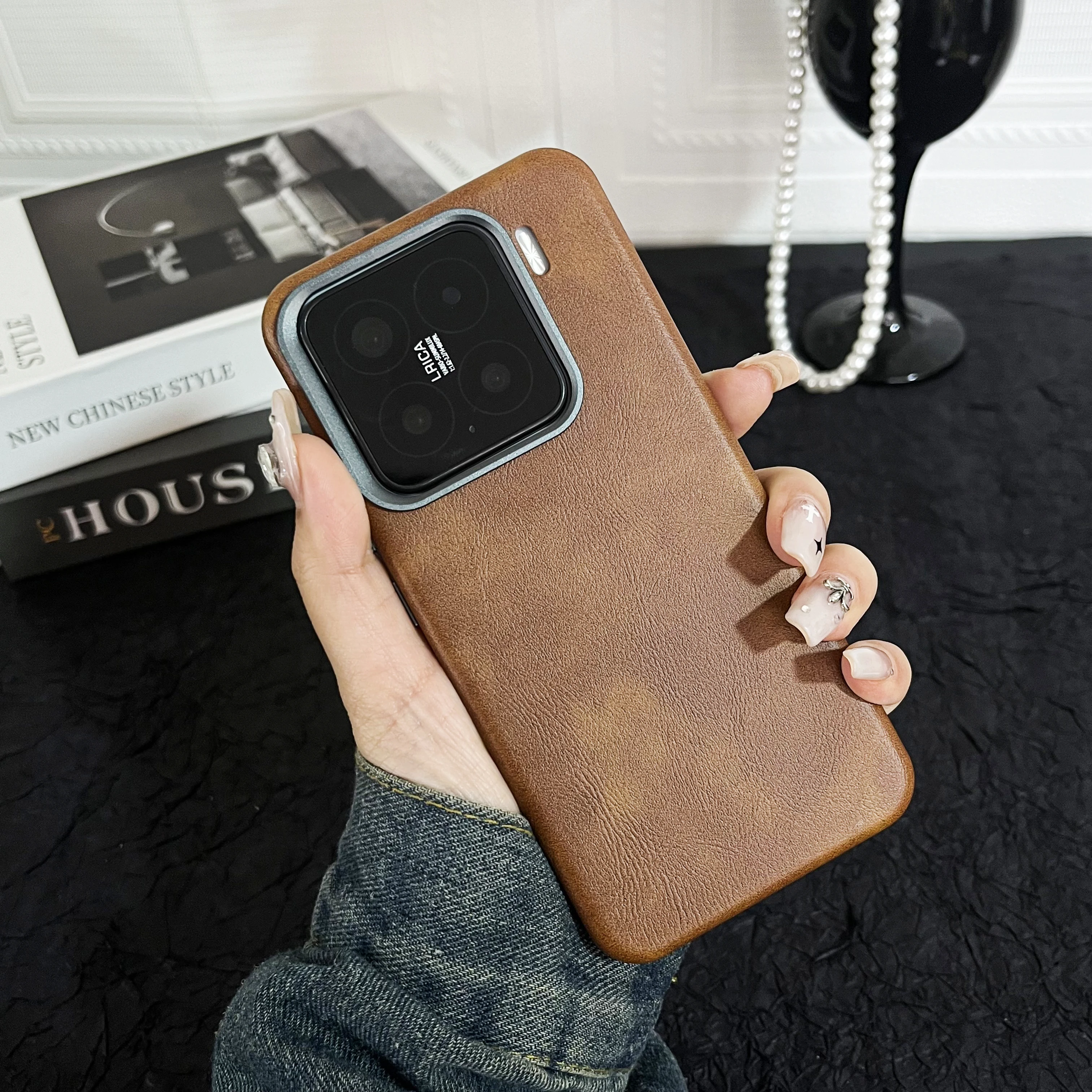 Luxury Leather Magnetic Case For Xiaomi 15 Mi 15 Pro 14 Pro Metal Camera Protection Magsafe Magnetic Wireless Charge Back Cover
Luxury Leather Magnetic Case For Xiaomi 15 Mi 15 Pro 14 Pro Metal Camera Protection Magsafe Magnetic Wireless Charge Back Cover