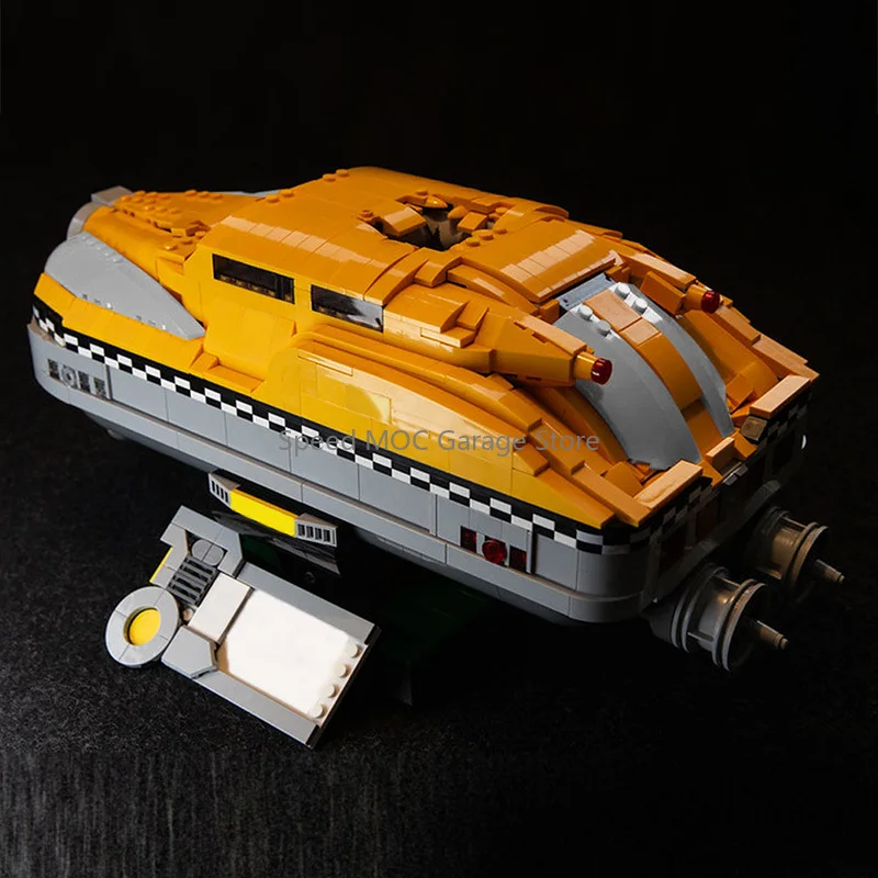 Sci-Fi Air Cab Building Bricks, Checkered Trim Flying Taxi MOC Kit, Movie Replica Hover Vehicle Ornament for Hobby Collectors
Sci-Fi Air Cab Building Bricks, Checkered Trim Flying Taxi MOC Kit, Movie Replica Hover Vehicle Ornament for Hobby Collectors
