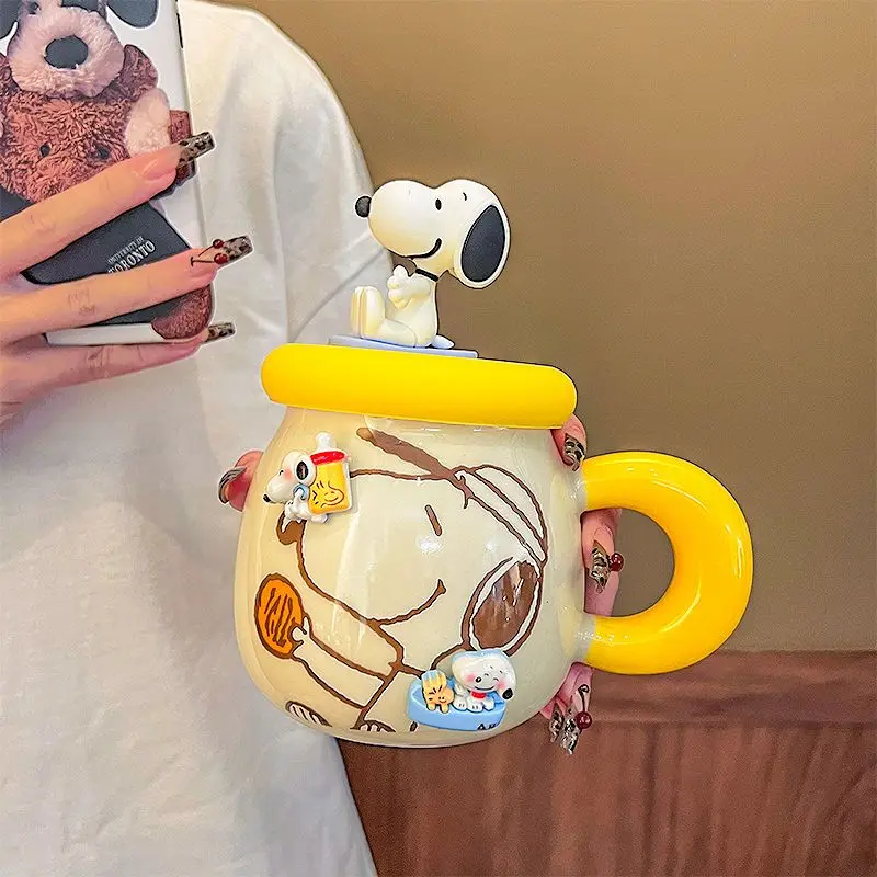 Аутентичная керамическая кружка Snoopy, чашка для воды, бытовая чашка для кофе с молоком и соломинкой, портативная чашка, бутылка для питья, игрушки, подарки
Аутентичная керамическая кружка Snoopy, чашка для воды, бытовая чашка для кофе с молоком и соломинкой, портативная чашка, бутылка для питья, игрушки, подарки